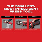 Milwaukee M18 FORCE LOGIC Press Tool With ONE-KEY - 1/2 in - 2 in CTS Jaws