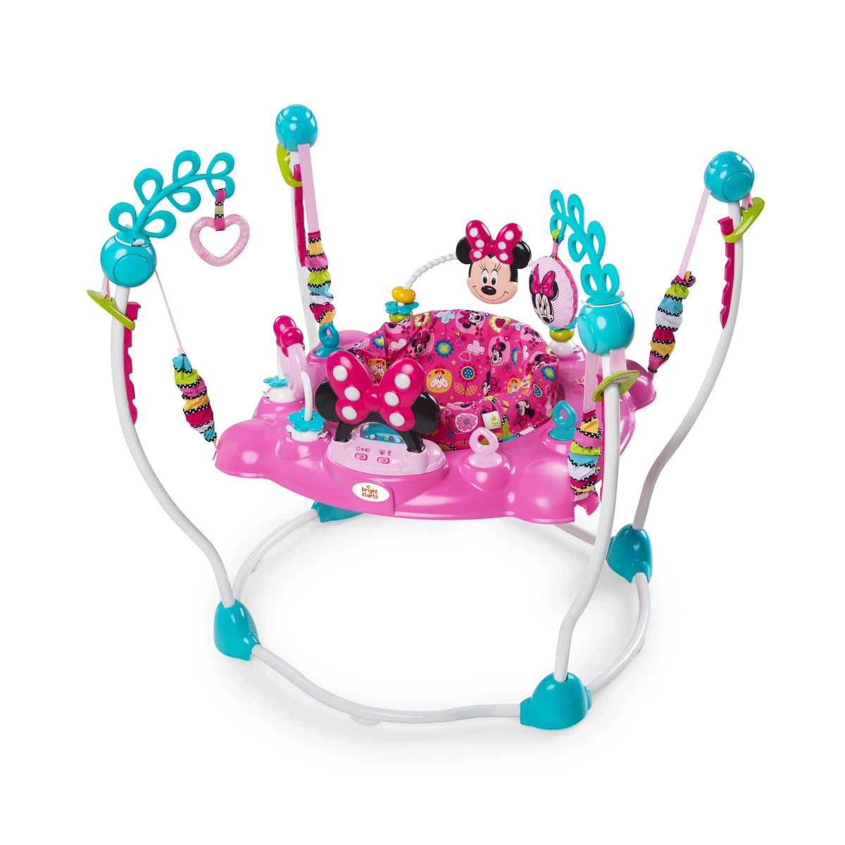 Bright Starts Disney Baby Minnie Mouse PeekABoo Activity Jumper Bouncer With Lights & Music - 10299
