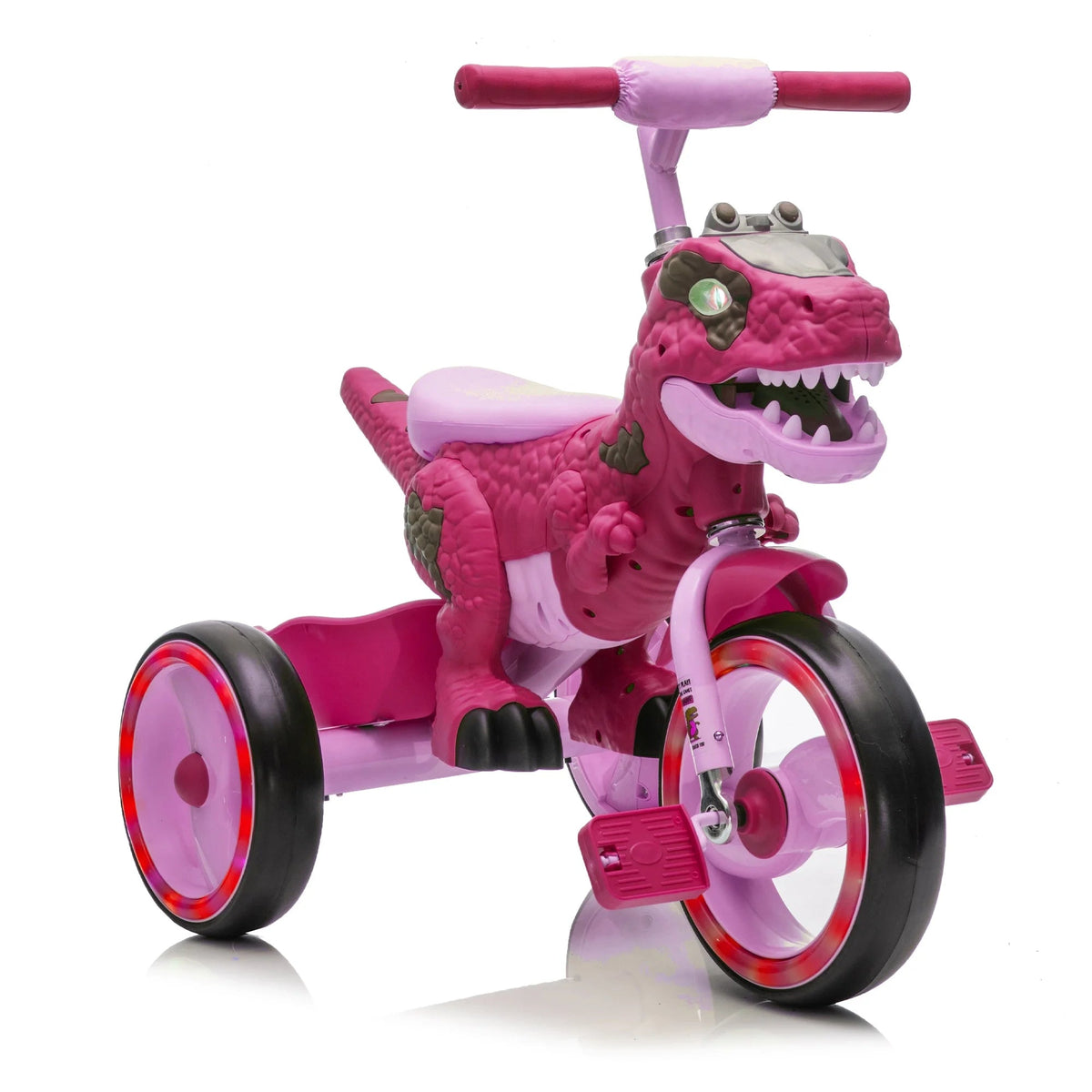 Xuanlur Kids' Dinosaur Tricycle With Flash Wheels, Music And LED Lights - Green
