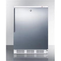 24 in Wide Built-In -25 deg C Manual Defrost All Freezer With Lock, Stainless Steel
