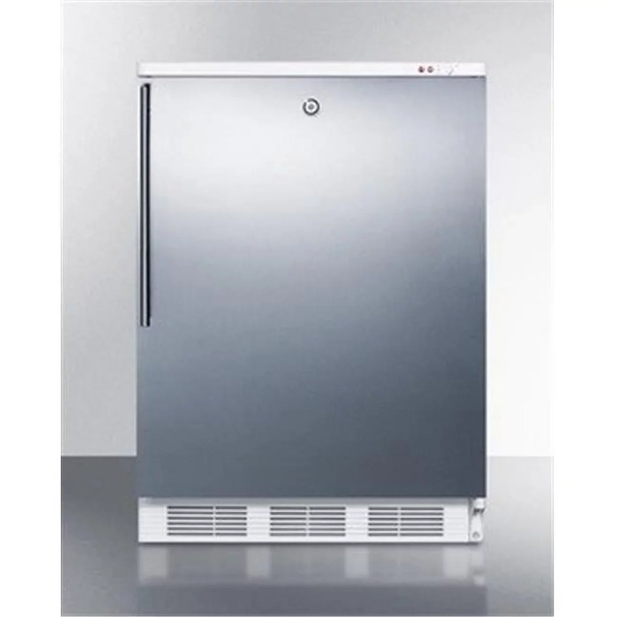 24 in Wide Built-In -25 deg C Manual Defrost All Freezer With Lock, Stainless Steel