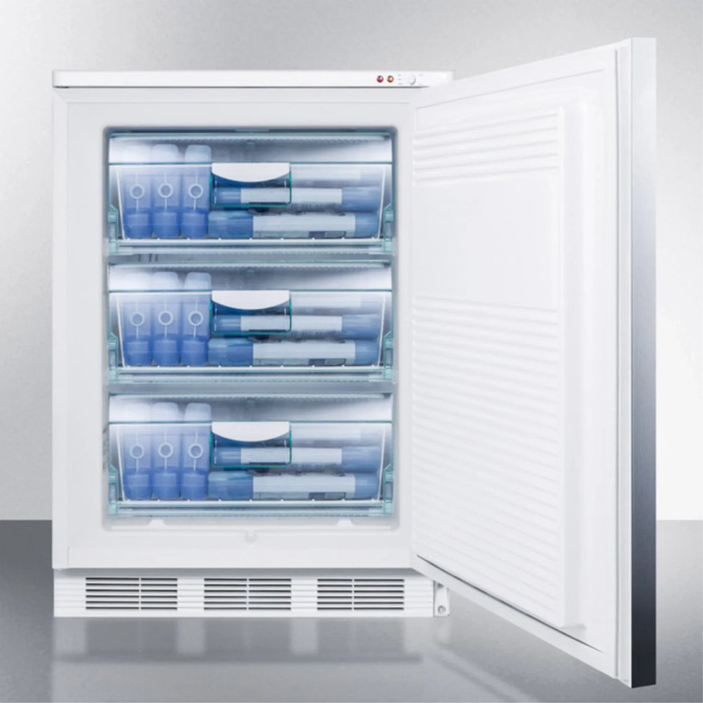 Accucold Built-In -25 Deg C Manual Defrost All-Freezer, 25.13 x 24 in, White - VT65MLBISSHH