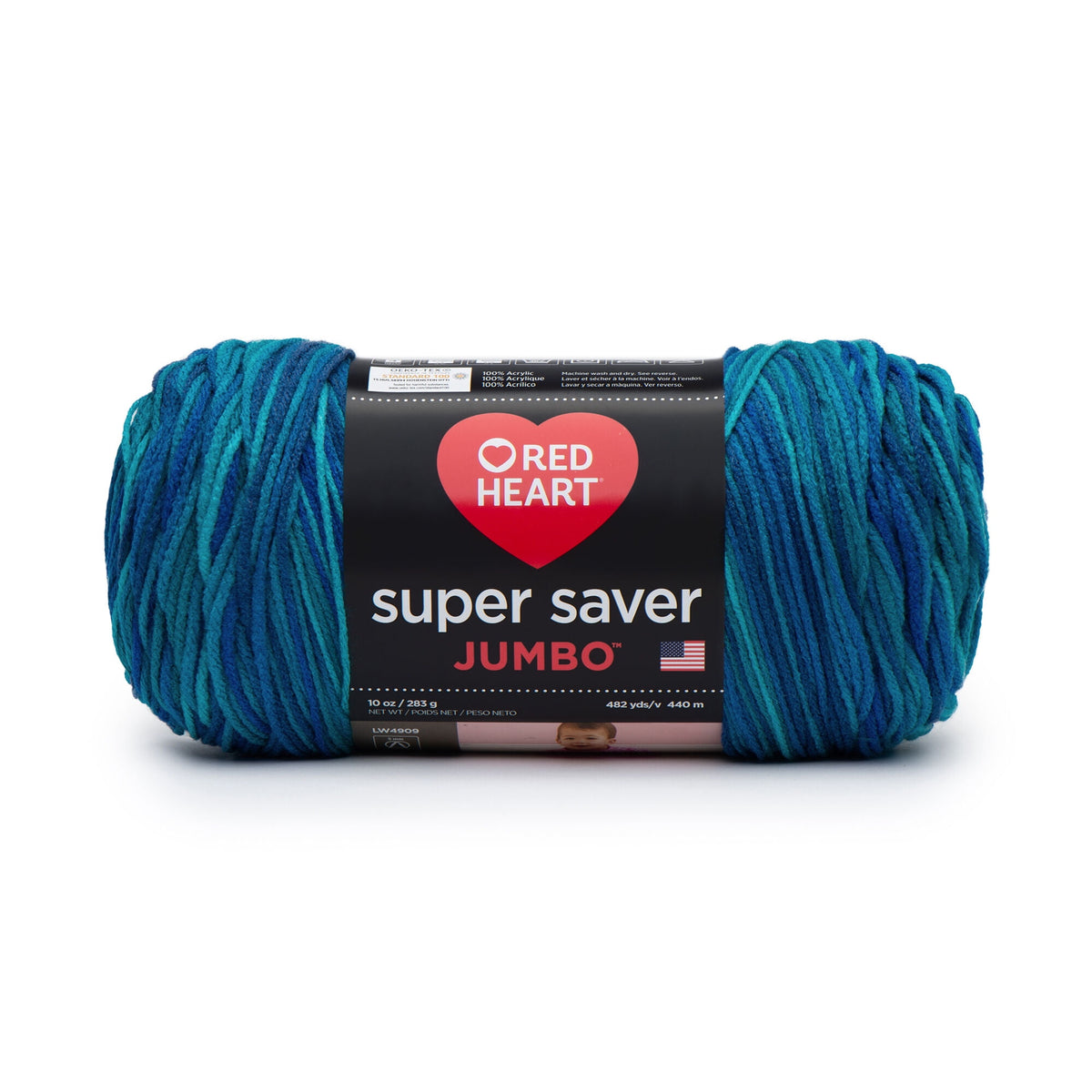 Red Heart® Super Saver® Jumbo #4 Medium Acrylic Yarn, 744 Yards