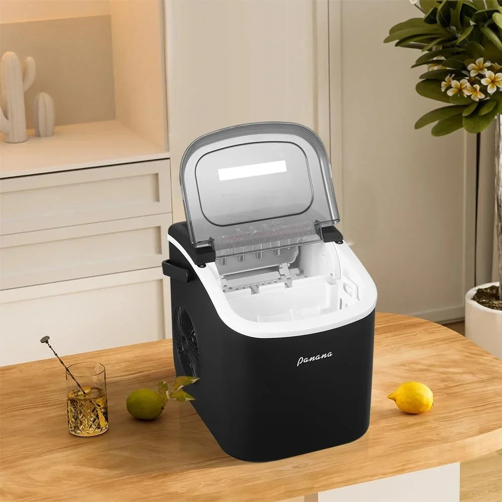 Countertop Ice Maker, 9 Bullet Ice, 26.5lbs/24H