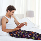 Picia Halloween Mens Soft Woven Cotton Elastic Waistband Sleep Pajama Pant Lounge Sleep Pant With Pockets And Drawstring-Medium