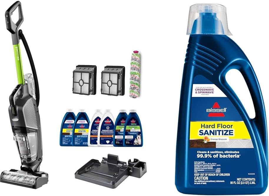 CrossWave HydroSteam Plus Multi-Surface Vacuum, Wash And Steam Cleaner, 28 Fluid Ounces - 35151