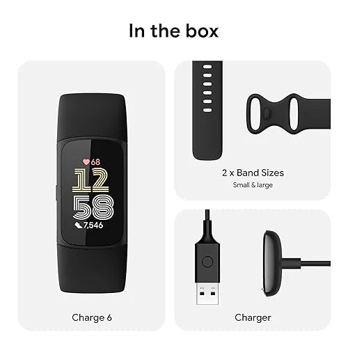 Fitbit Charge 6 Fitness Tracker With Google Apps - Charge 6