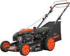 YARDMAX 22 in 201cc 6-Speed CVT RWD 3-in-1 Self-Propelled Lawn Mower, Black - YG2760