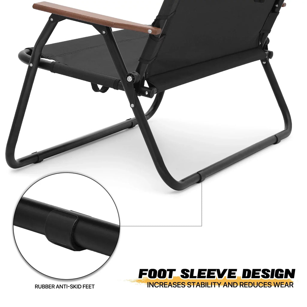 MoNiBloom Folding Double Camping Chair, 2-Person, 43.5 x 21.5 x 27 in, 330 lbs