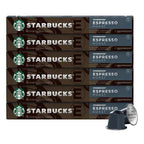 Starbucks By Nespresso Espresso Roast Dark Roast Capsules, 60 Count - Compatible With Original Line Machines