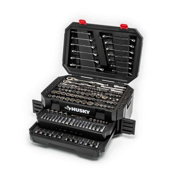 244-Piece Mechanics Tool Set With Tool Chest, 72-Tooth Ratchets, 1/4, 3/8 And 1/2-Inch Drive