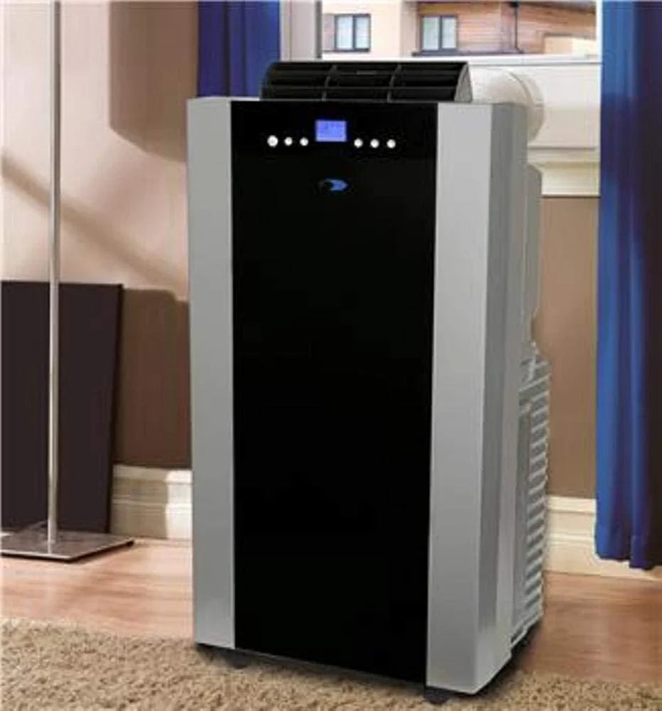Whynter Portable Air Conditioner With Dehumidifier And Fan, 14,000 BTU, 500 Square Feet, Platinum/Black - ARC-14S