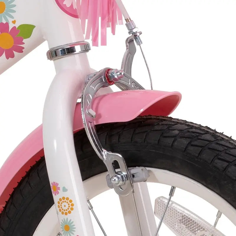 JOYSTAR Little Daisy 12 Inch Girls' Kids Bike With Training Wheels