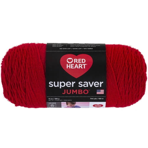 Red Heart® Super Saver® Jumbo #4 Medium Acrylic Yarn, 744 Yards