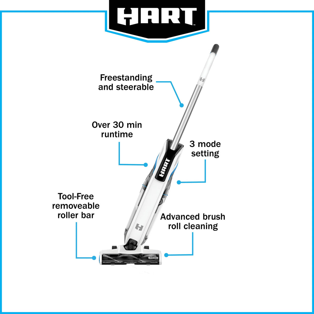 HART Cordless Stick Vacuum, 20-Volt High Capacity, Battery Not Included