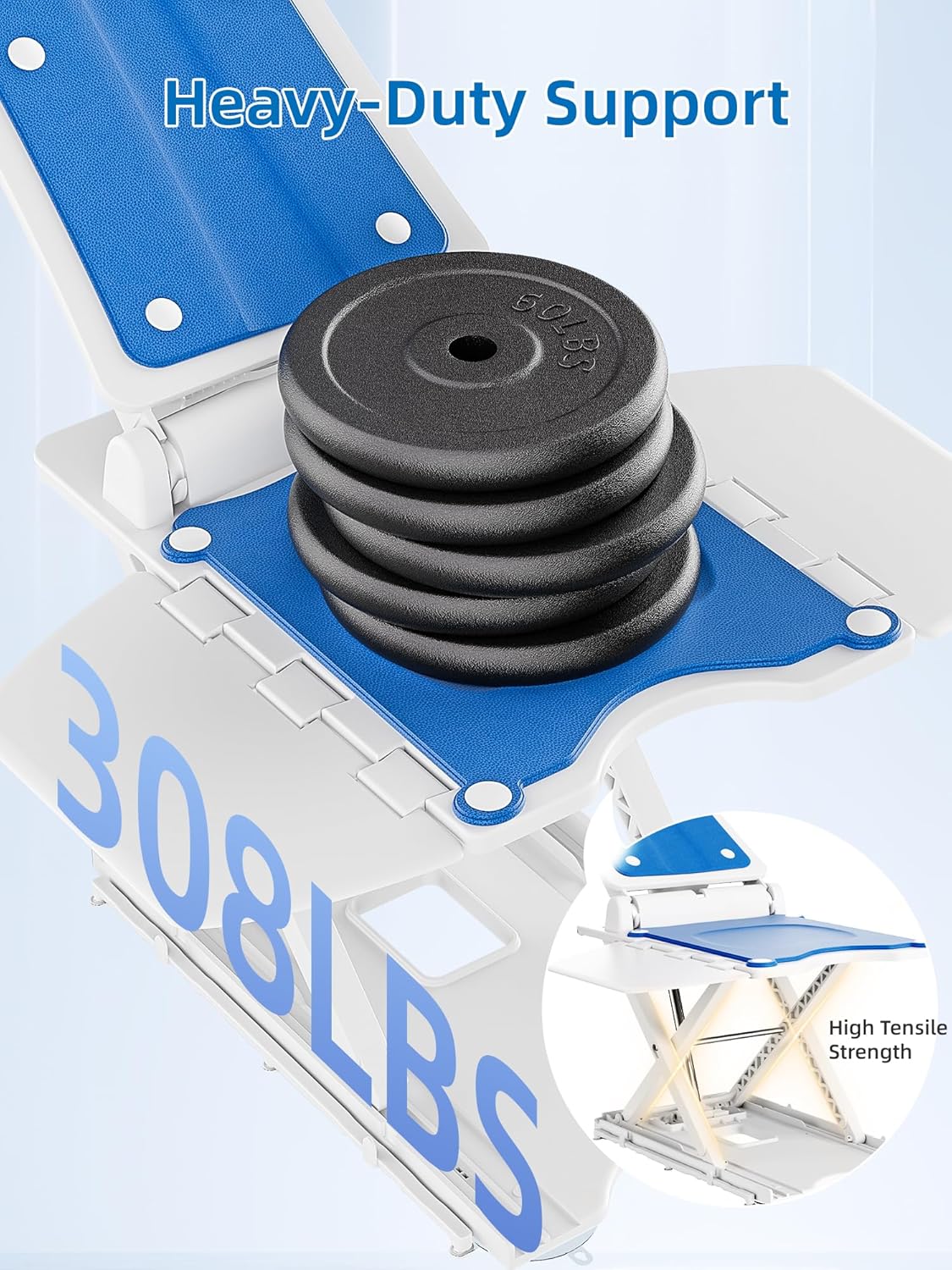 PPOLB Electric Chair Lift For Elderly, 308 lbs Support, Waterproof, Foldable