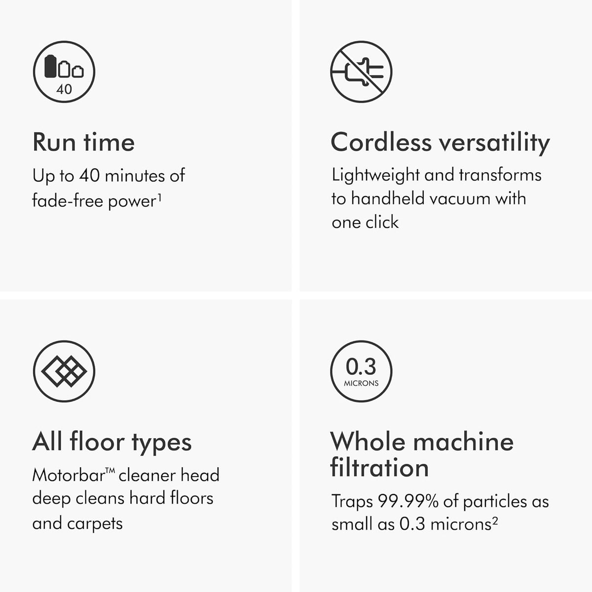 Dyson Cordless Stick Vacuum Cleaner, 0.14 Gallons, Silver/Nickel - V8 SV25