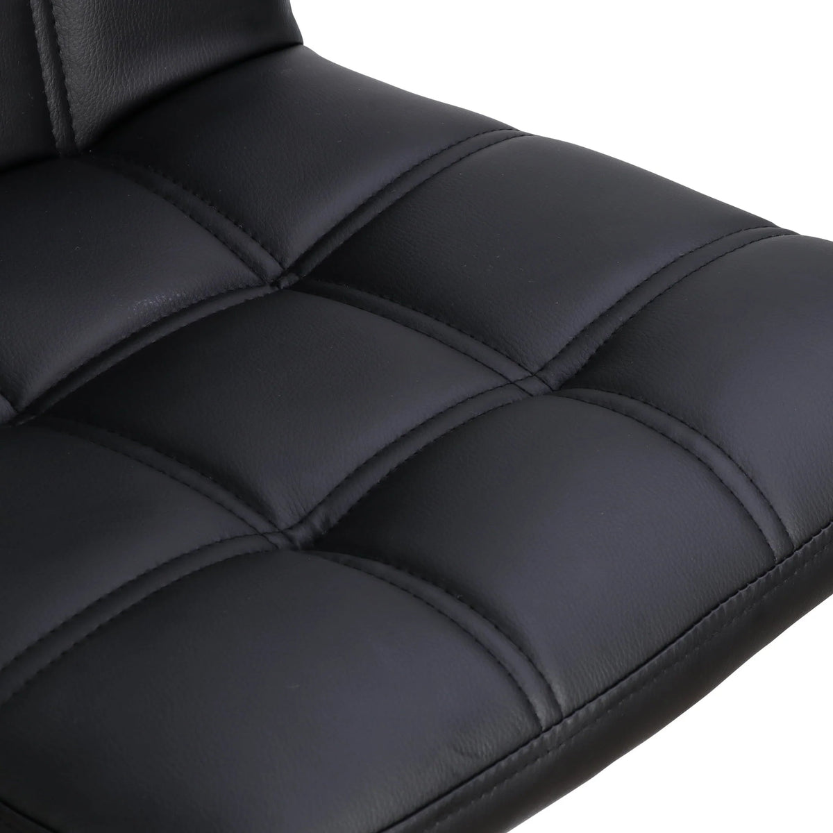 ZENY Bar Stool Set Of 4 With Soft Cushion And Metal Frame - Black