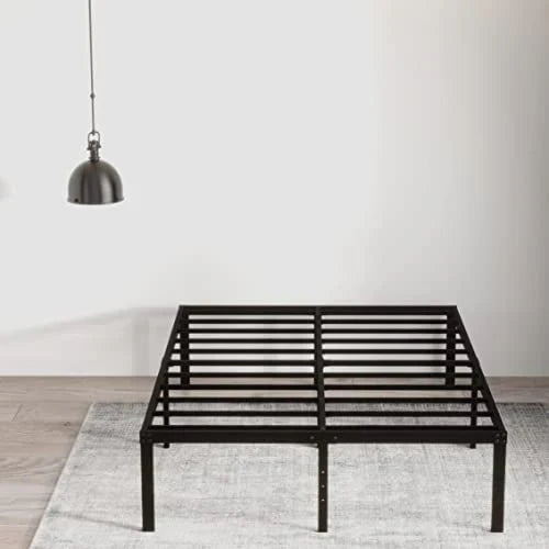 EMODA Queen 18 Inch Heavy Duty Metal Platform Bed Frame - No Box Spring Needed