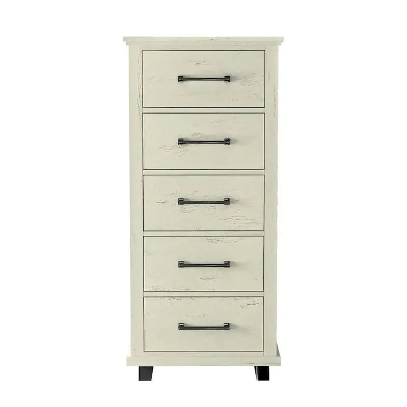 Farmhouse Style 4-Piece Bedroom Set With Dresser, Chest And 2 Nightstands - Farmhouse 4