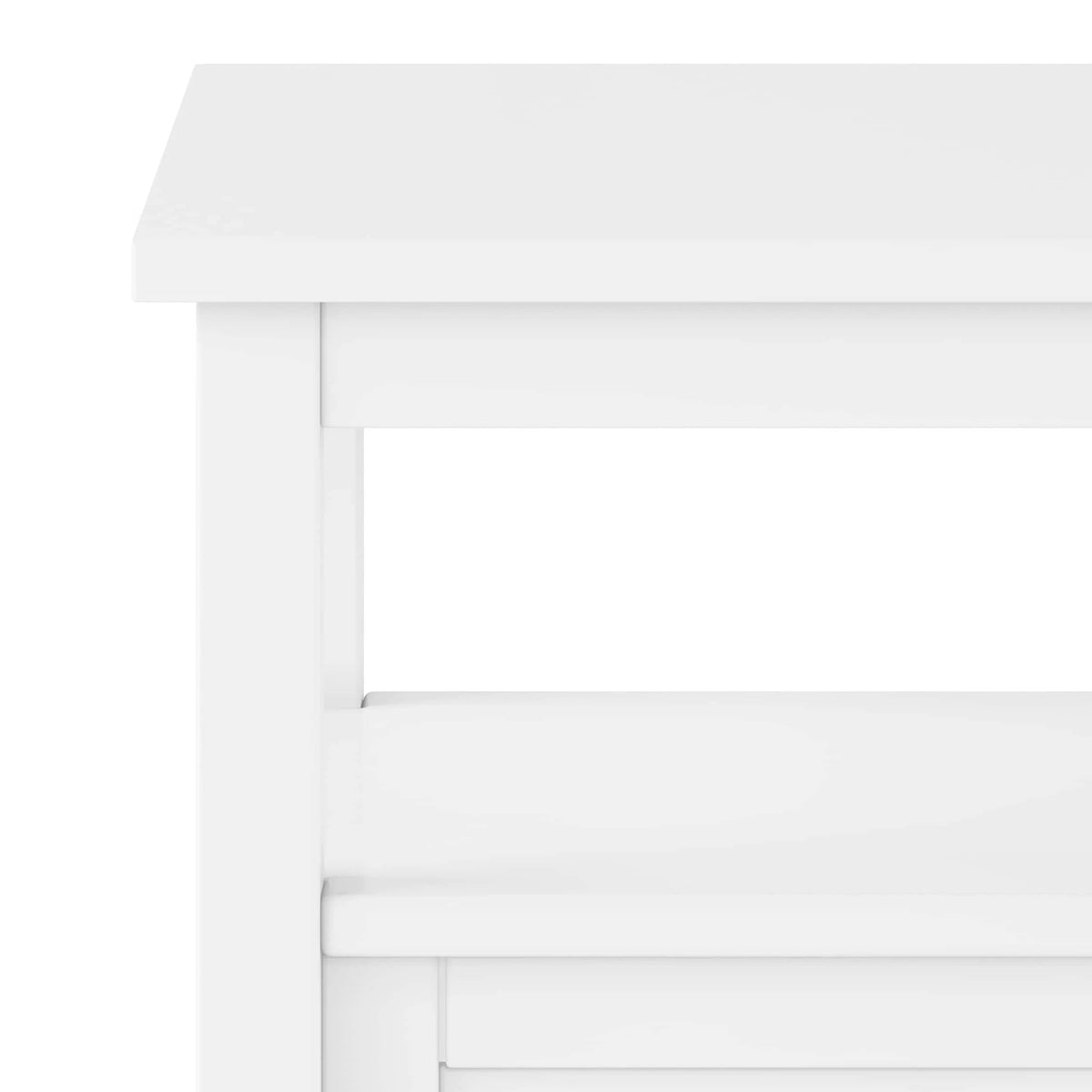Solid Wood Rectangle End Table With Drawer And Shelf, 18.1in D x 20in W x 19.5in H - Norfolk