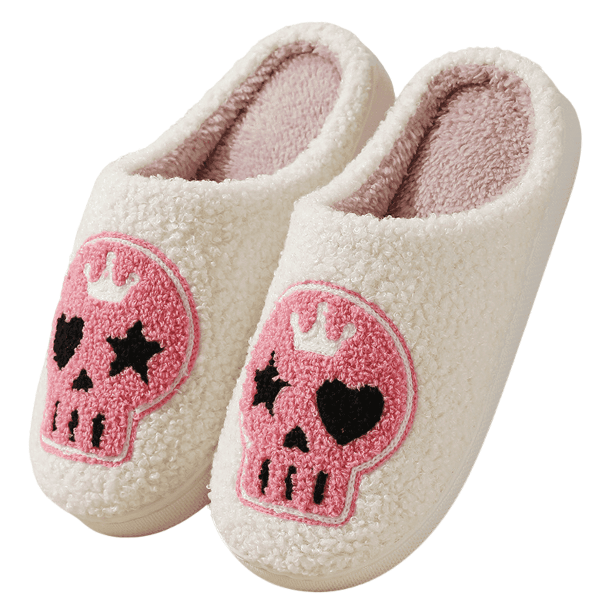 BERANMEY Halloween Slippers for Women Perfect Soft Plush Comfy Warm Slip-On Cute Womens Slippers Indoor Fluffy House Slippers for Women and Men Non-slip Fuzzy Flat Slides
