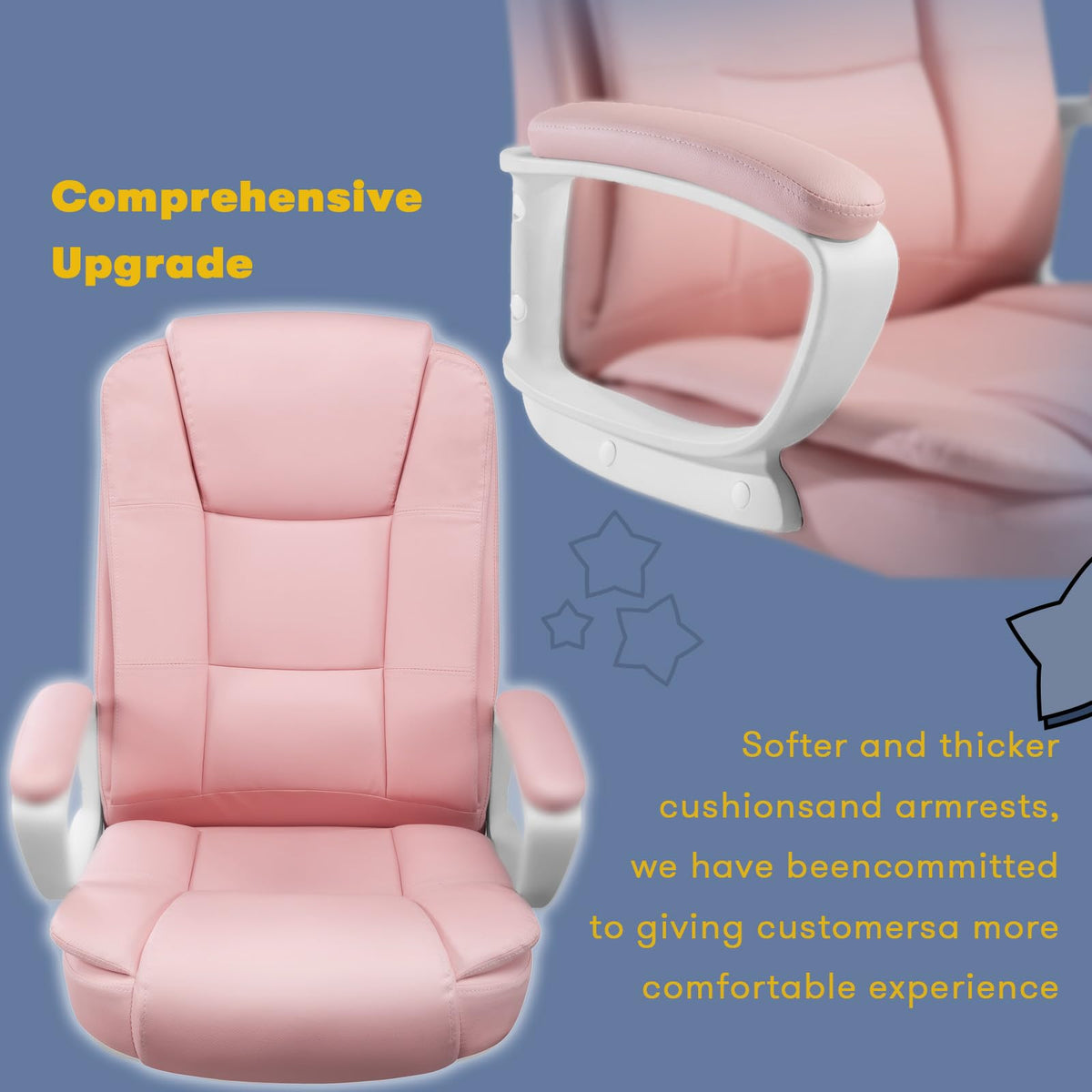 400 LBS Big And Tall Heavy Duty Ergonomic High-Back Office Chair