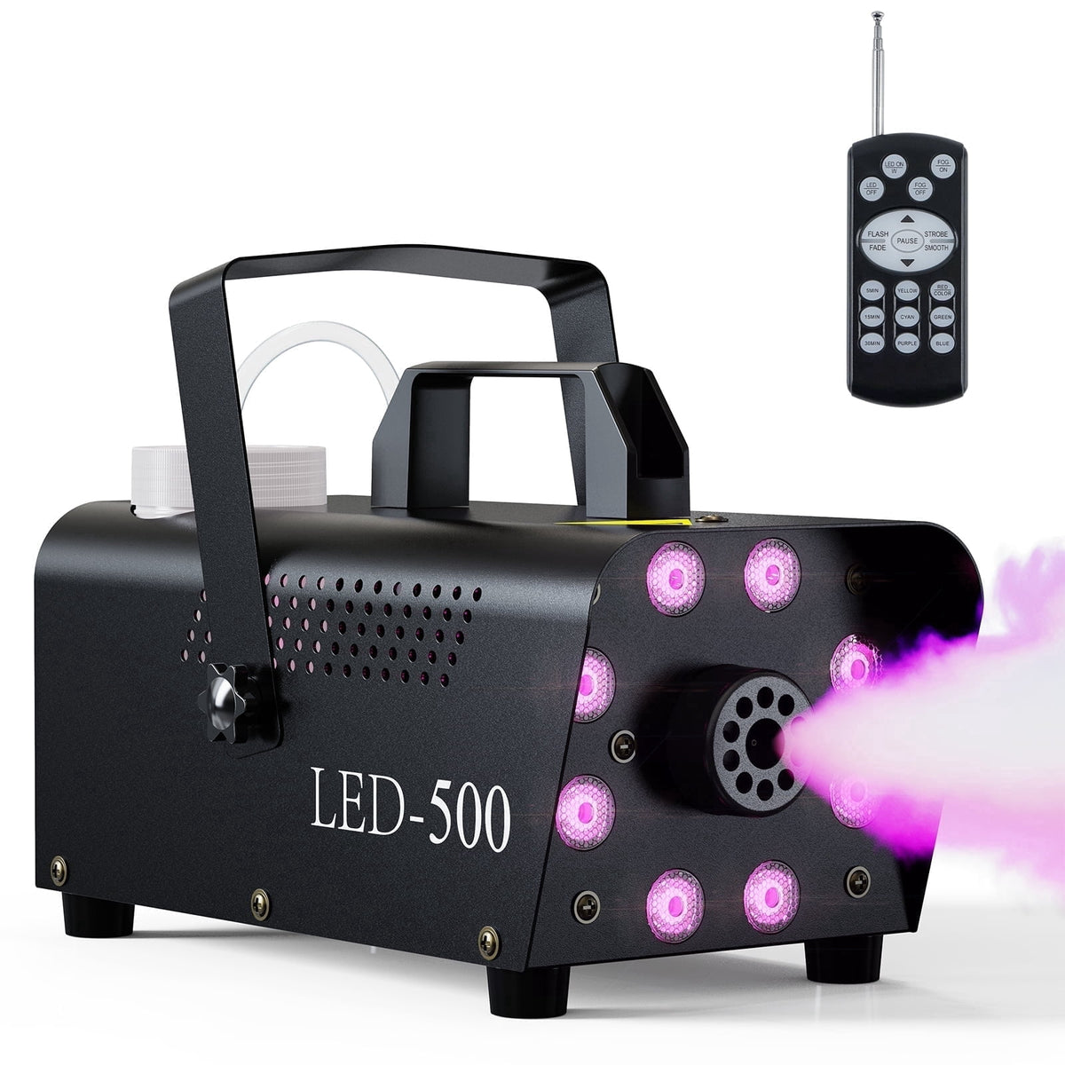 DIGITNOW Halloween Smoke Machine, Remote Controlled, 3 Stage LED Lights
