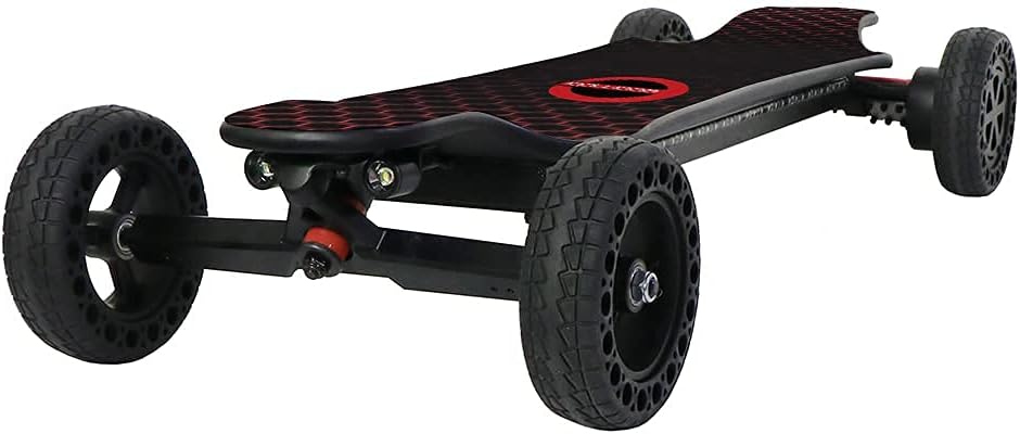 Electric Skateboard 4000 Watts 12S3P 35 Mph 22 Mile Range 6 in Wheels - Black
