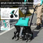 Incwbo Electric Garden Tiller, 10.5-Amp, 12-Inch Width, 8-Inch Depth
