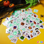 Joyfy 300+ Halloween Temporary Tattoos, Glow in The Dark Tattoos for Kids, Halloween Toys Bulk, Halloween Trick or Treat Toys, Halloween Party Favor