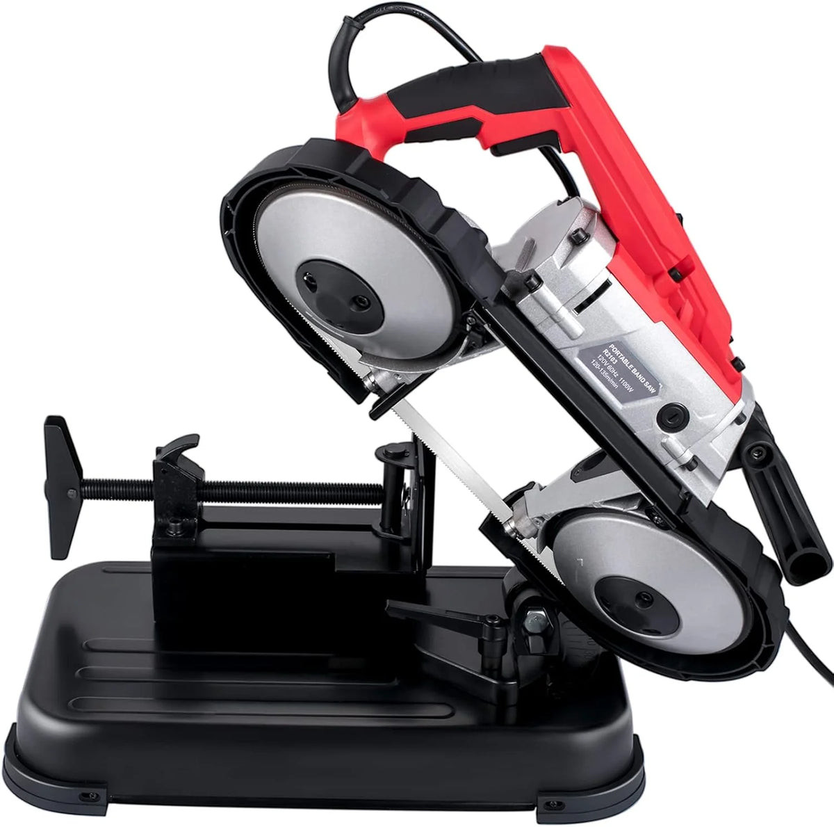 Portable Band Saw 110V 10 Amp 5 Inch Cutting Capacity With Removable Alloy Steel Base
