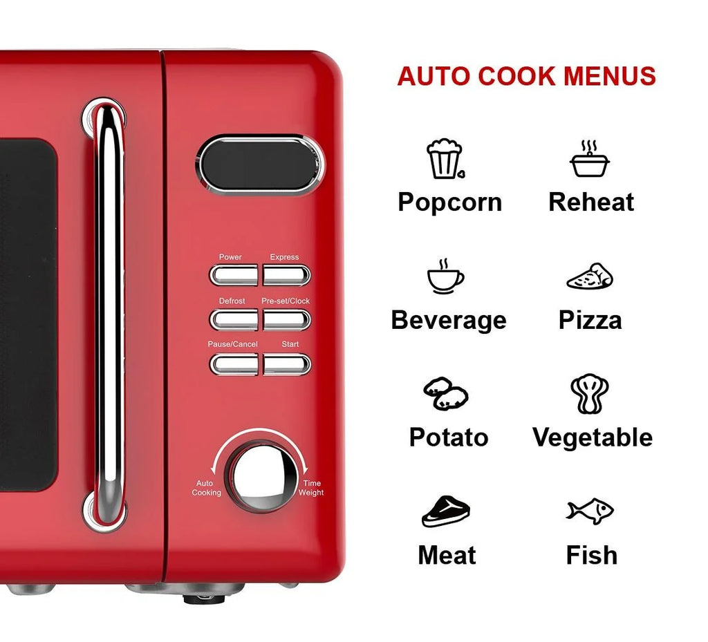 Emerson Countertop Microwave Oven 0.7 Cu Ft 700W Red - MWR7020RD