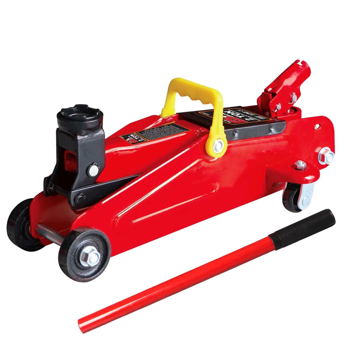 BIG RED 2 Ton Hydraulic Floor Jack Combo With 2 Jack Stands, Garage Creeper And Red Color - W8200