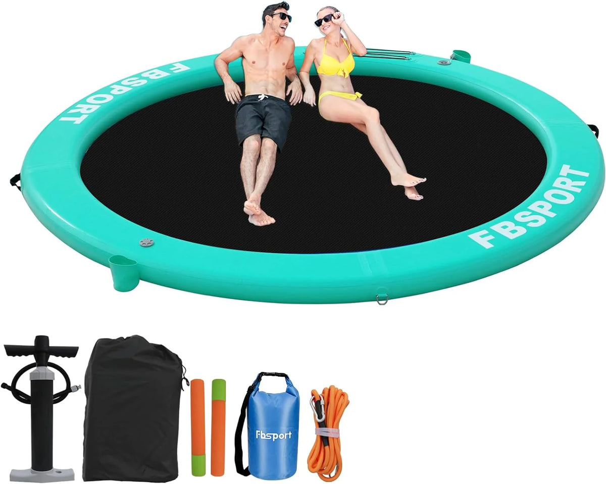 FBSPORT 8ft Inflatable Water Hammock Floating Platform