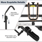 2 Inch Foldable Hitch Mount Bike Rack, 2 Bikes, Platform Carrier - Black
