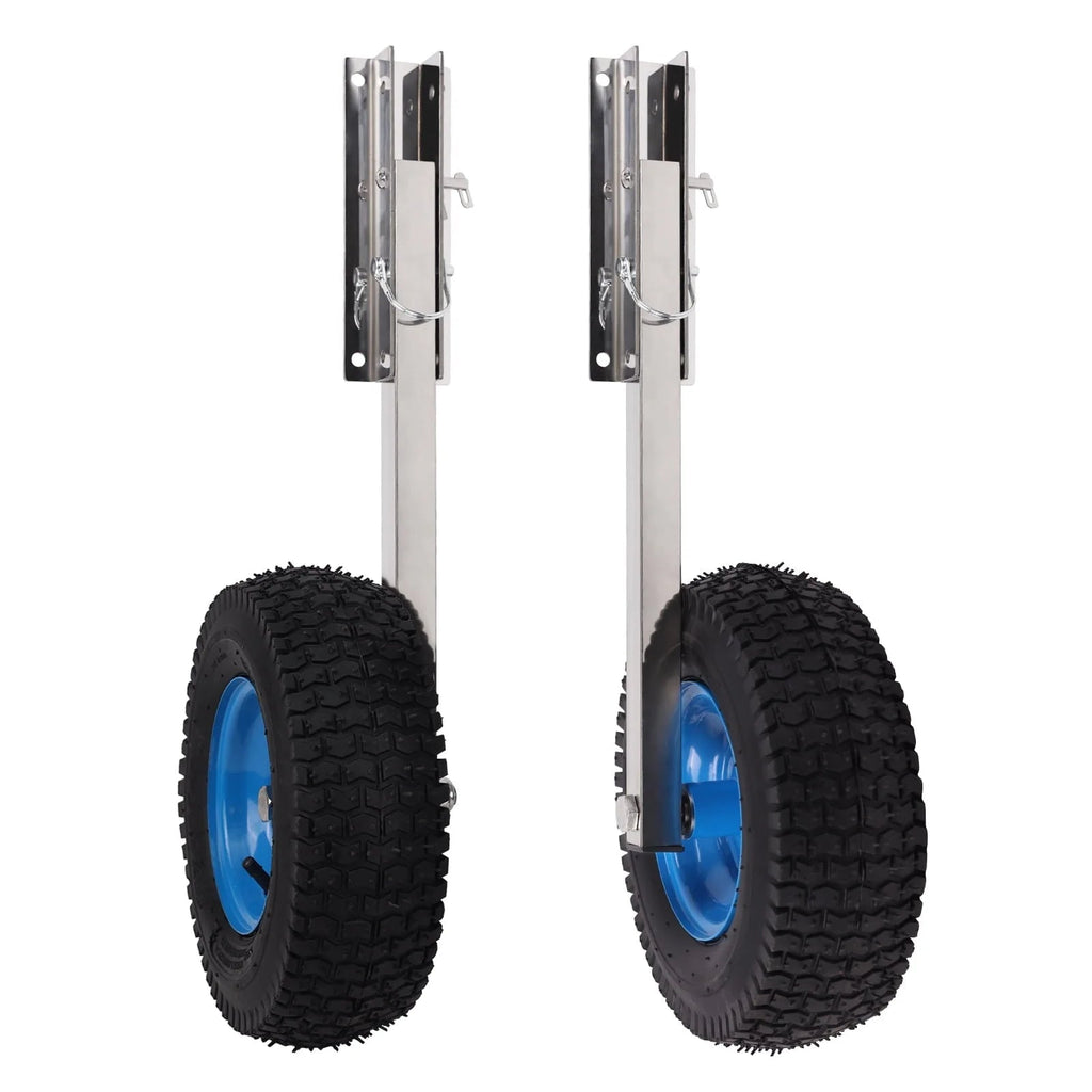 Boat Transom Launching Wheel Set, 12 Inch Wheels, 600 lbs