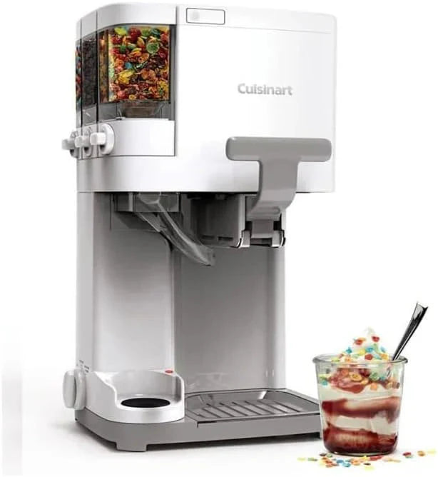 Cuisinart Soft Serve Ice Cream Maker, 1.5 Quarts, White - ICE-48