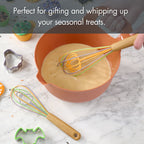 Way To Celebrate Whisk Set, 2-Piece, Silicone & Bamboo