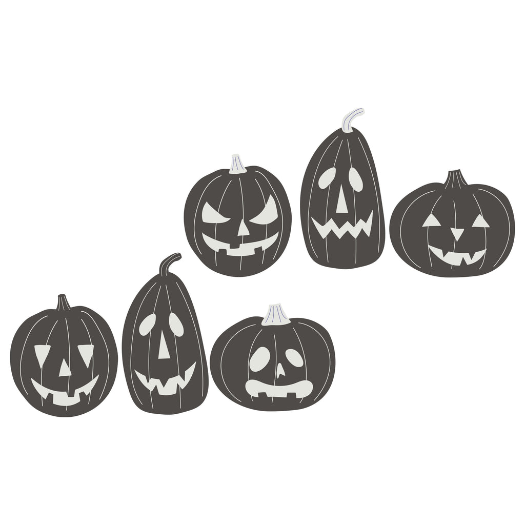 Pumpkin Cutouts, Orange and Black, 12 Pieces, Halloween by Way To Celebrate