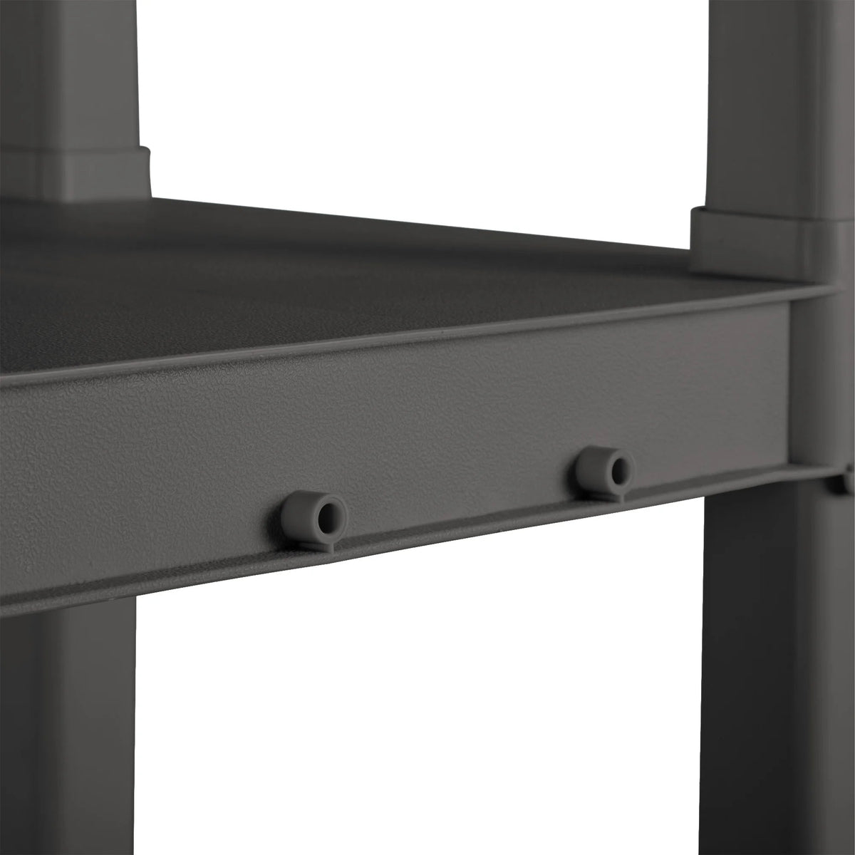 Sterilite Plastic Indoor Outdoor 4-Shelf Shelving Unit, Flat Gray, 3 Pack
