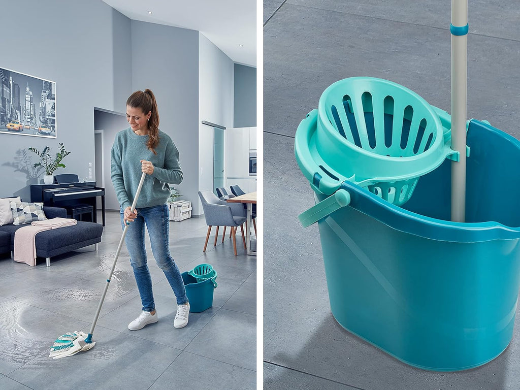Power Mop 3-in-1 Mop And Bucket Set, 45x35x120 cm, 8 Liters