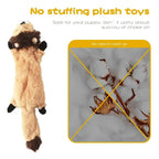 Plush Paws No-Stuffing Squeaky Dog Toy Set, 5 Pack