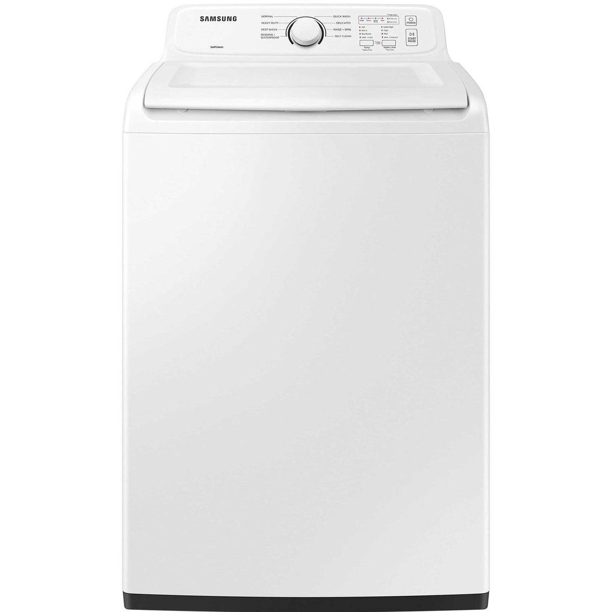 Samsung White Top Load Laundry Pair - WA41A3000AW Washer And DVE41A3000W Electric Dryer