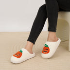 Ecetana Halloween Slippers for Women Men Fuzzy House Shoes with Memory Foam