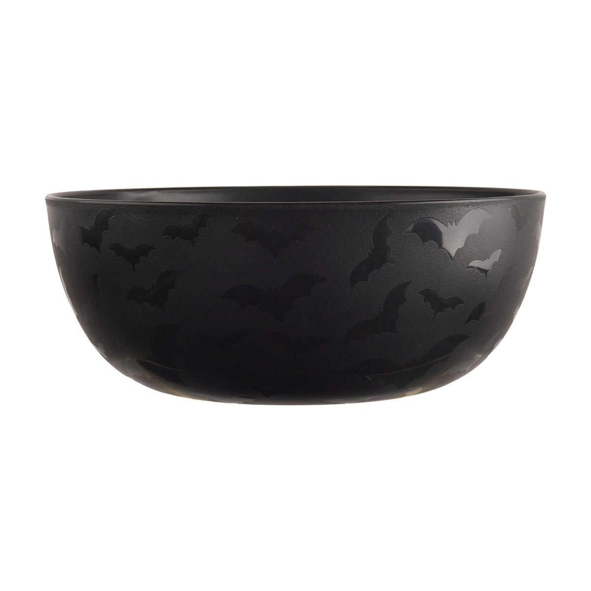 Mainstays 38 Ounce Round Plastic Etched Haunted House Bowl, Teal