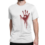 BROOKLYN VERTICAL Adult Halloween Printed T-Shirts Jack O' Lantern Pumpkin Skeleton Fun Costume Designs