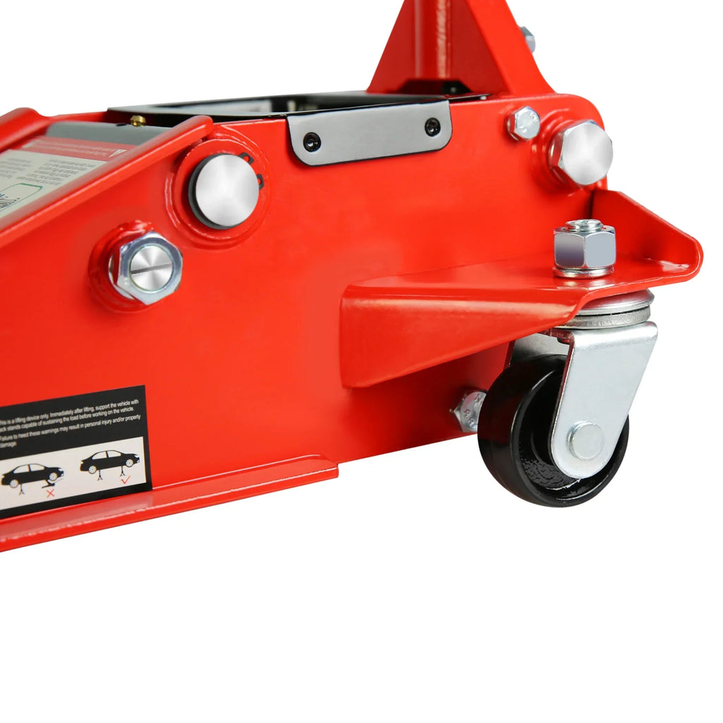 Seizeen Low Profile 3 Ton 6600 lbs Trolley Jack With Dual Lift Pump - Red
