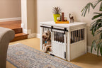 New Age Pet Furniture-Style Dog Crate, Antique White, Large, 36.02in x 24.02in x 26.18in