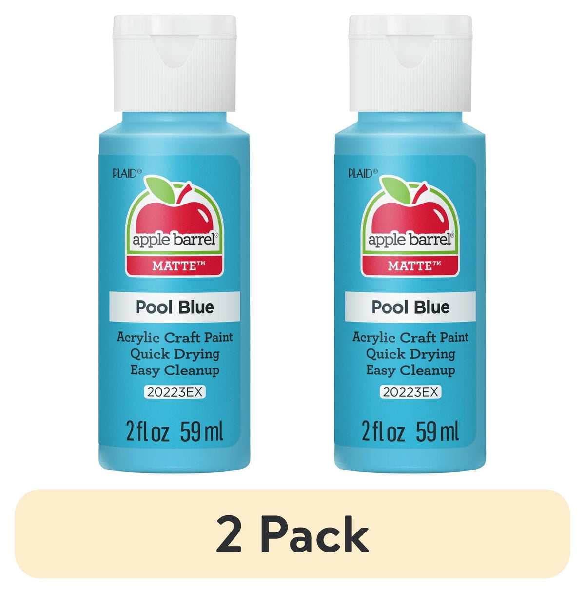 Apple Barrel Acrylic Craft Paint, Matte Finish, 2 fl oz